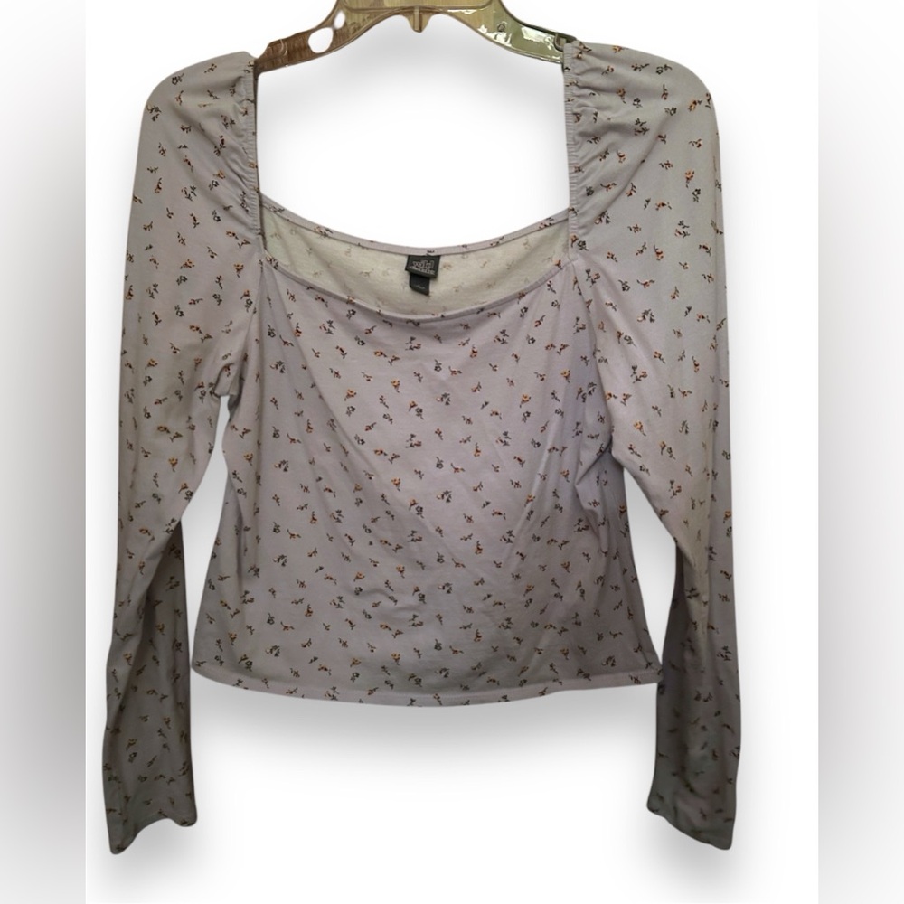 WILD FABLE Pastel Purple Floral Top